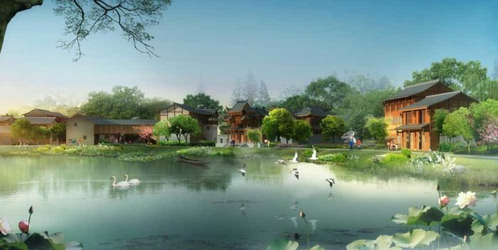 Fantasia Pixian Culture & Heritage Town Master Plan by mbo architects - York - UK