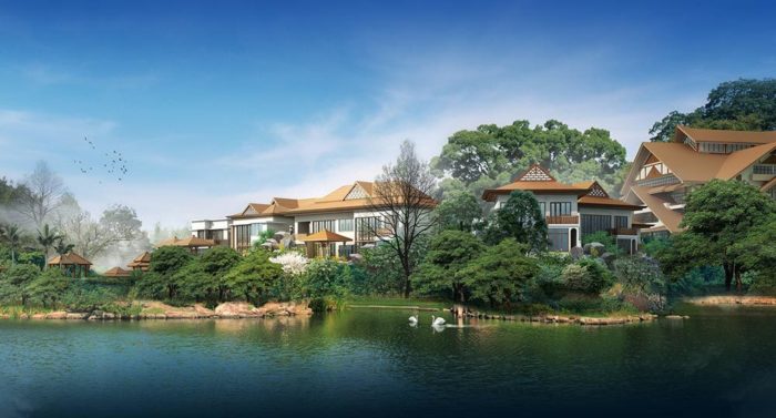 Bai Dao Hu Hot Spring Resort Dazhou mbo architects york uk