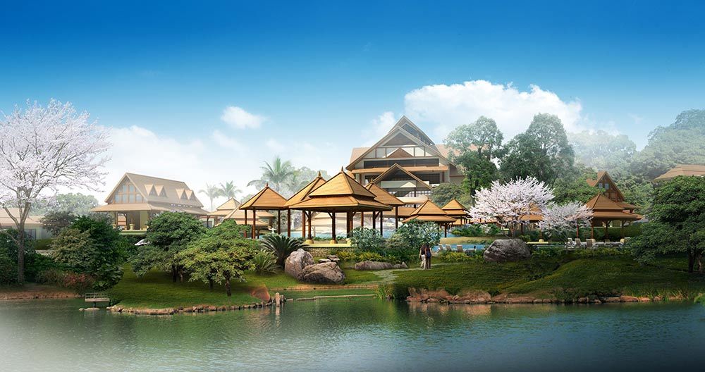 Bai Dao Hu Hot Spring Resort Hotel Phase 1 Complete, Dazhou, China by Keith Linch | McNeil Beechey O
