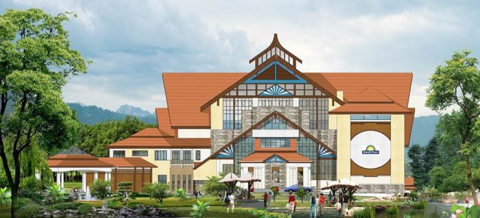 Bai Dao Hu Hot Spring Resort Dazhou mbo architects york uk
