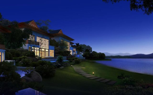 VIP-Villas-Night---Bai-Dao-Lake-Hot-Spring-Resort mbo architects york uk