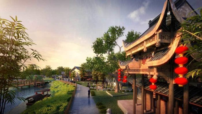 Fantasia Pixian Culture & Heritage Town Master Plan by mbo architects - York - UK