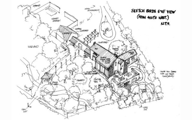 3d-sketch The Bendelow House, Nab Wold, by mbo architects - York - UK