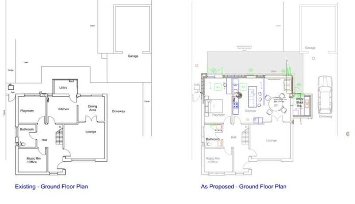 Jackson House Extension model view - mbo extension architects - York