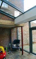 First Floor Support within new house extension The Mount York by mbo architects york